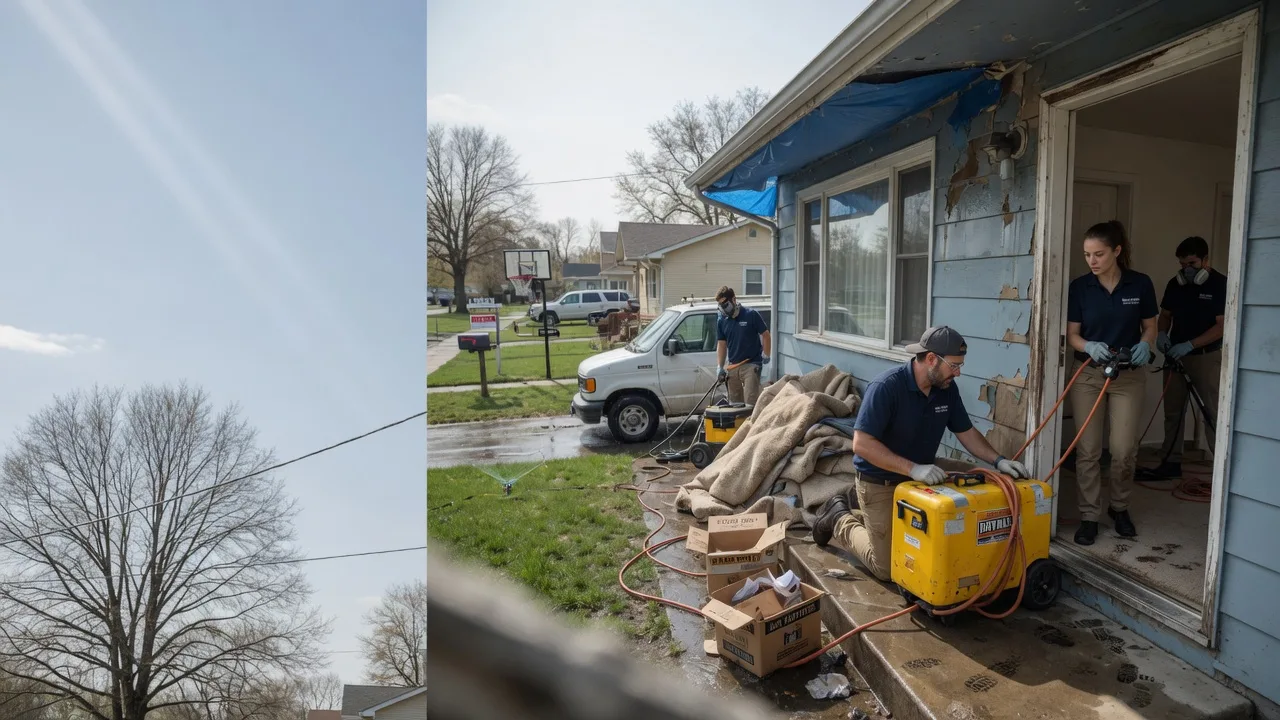 Basement Flood Cleanup in New Cambria, KS near me